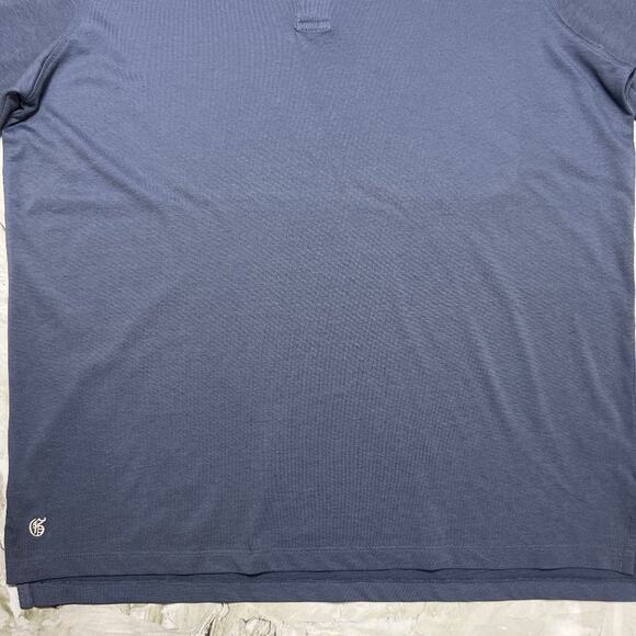 Greyson Omaha Golf Polo Mark Messier Foundation SIZE L Blue Short Sleeve Shirt - Picture 10 of 13